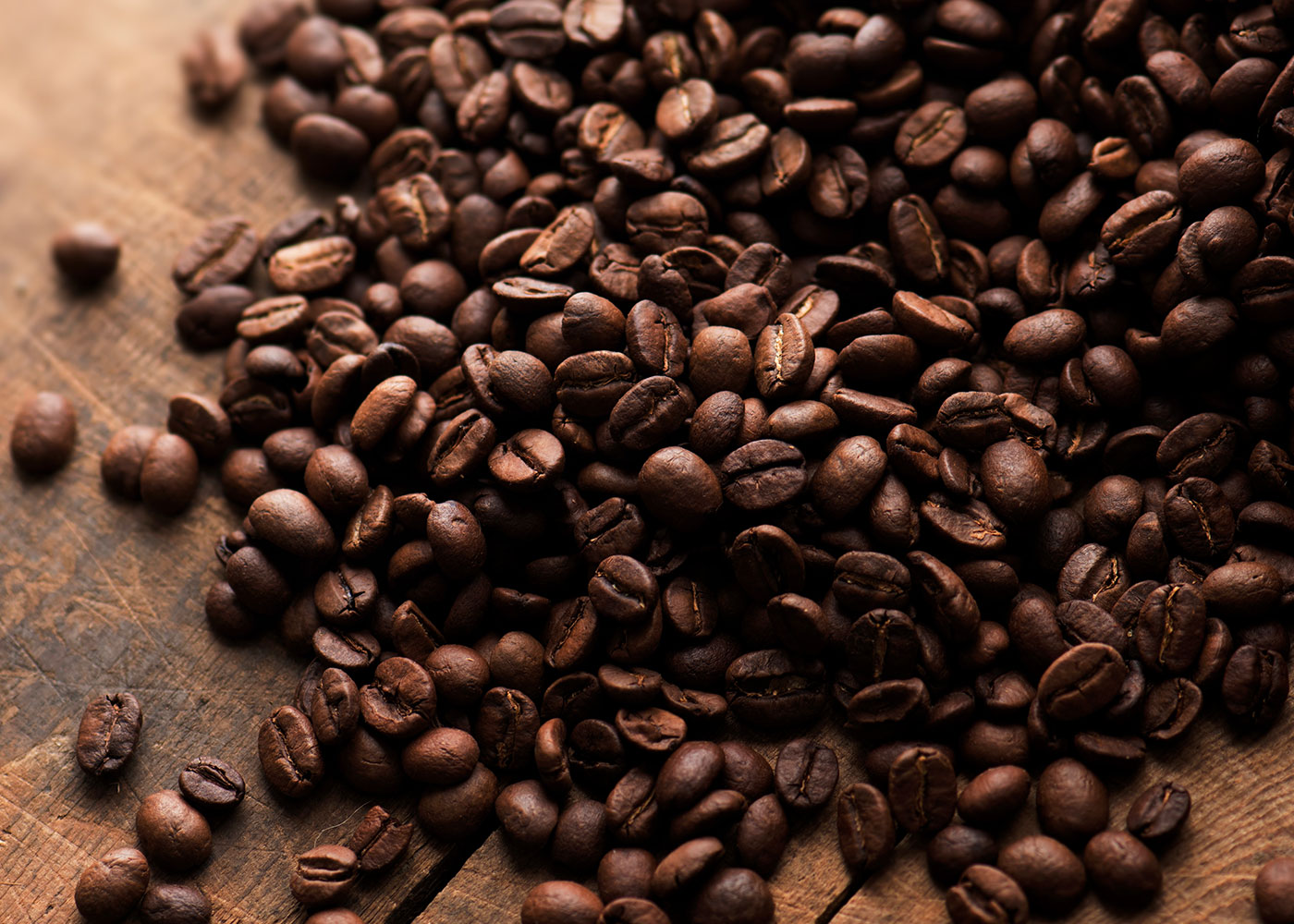 coffee beans before grinding on table