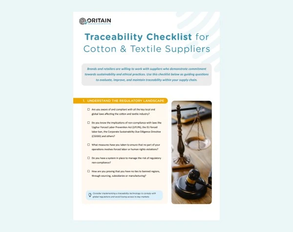 traceability checklist tile