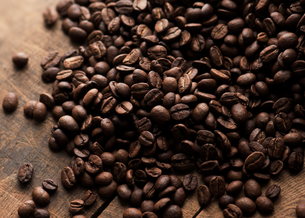 Coffee Beans Before Grinding On Table